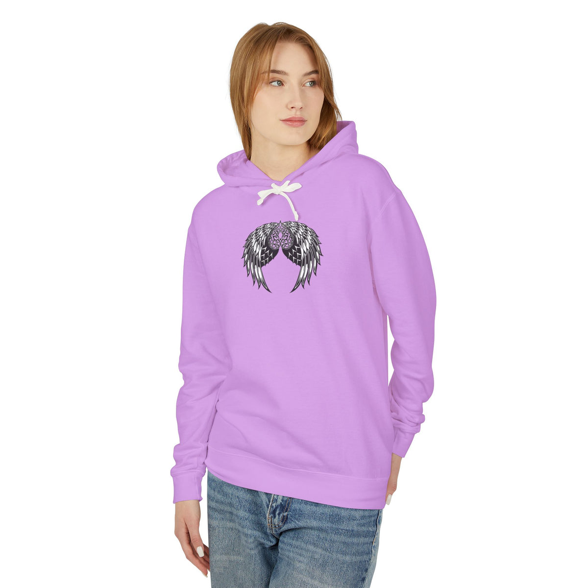 Celtic Heart and Angel Wings Hoodie - Lightweight™