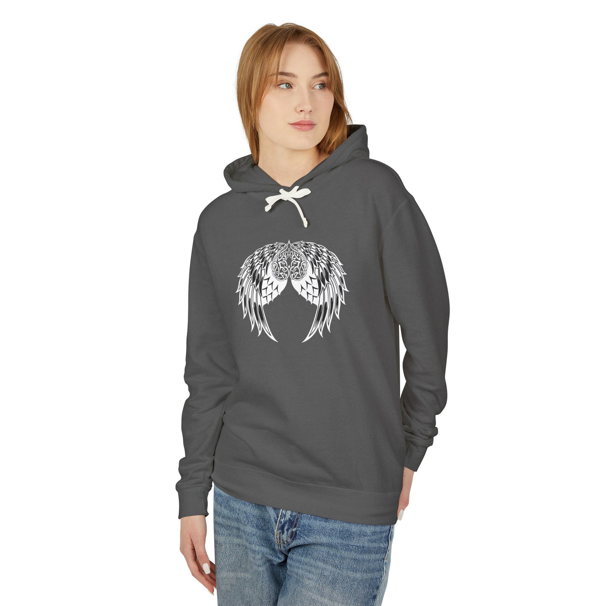 Celtic Heart and Angel Wings Hoodie - Lightweight™