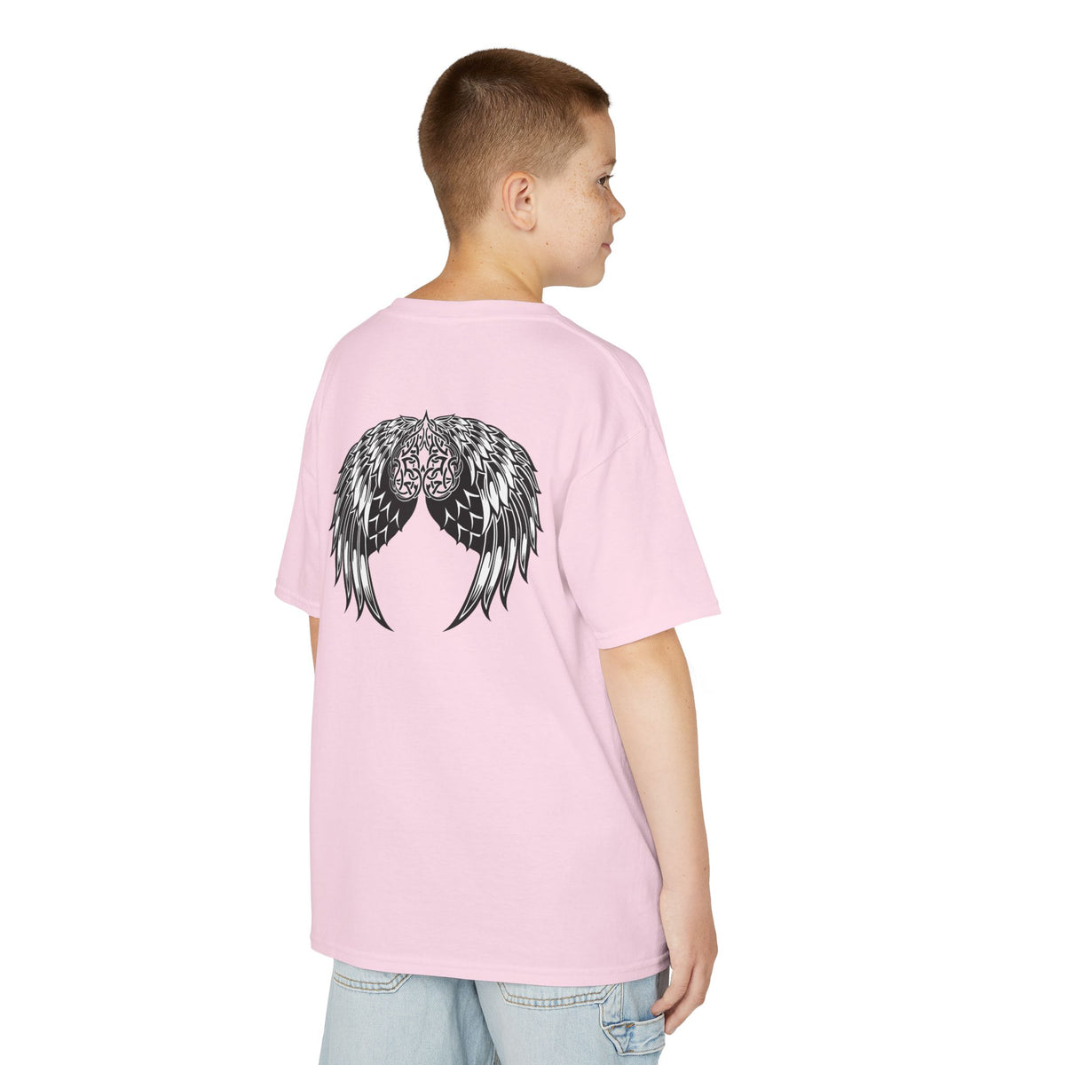 Kids Celtic Heart with Angel Wings Tee