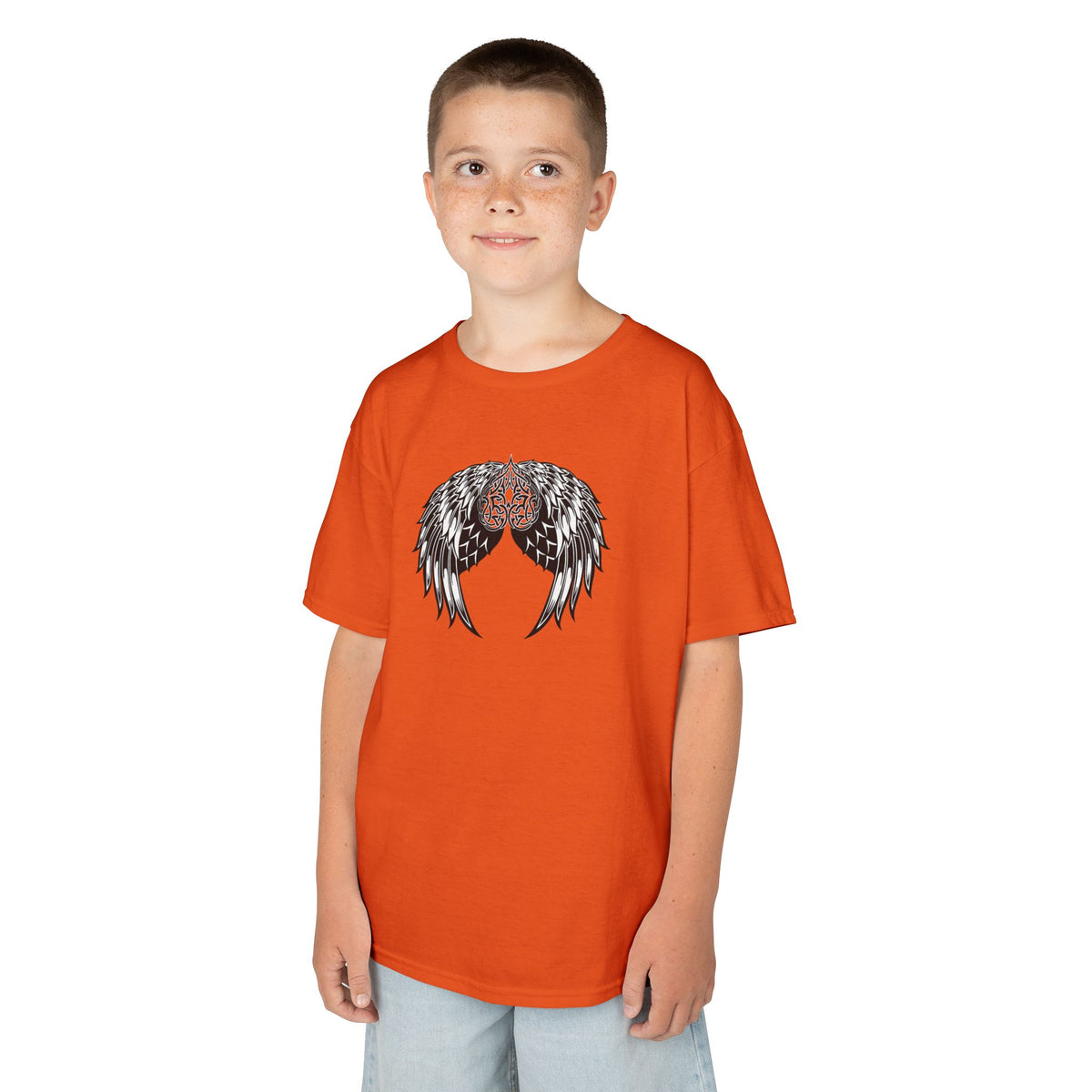 Kids Celtic Heart with Angel Wings Tee