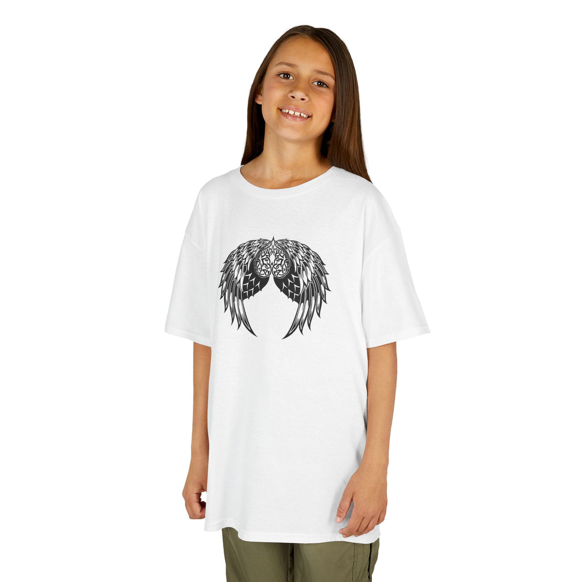 Kids Celtic Heart with Angel Wings Tee