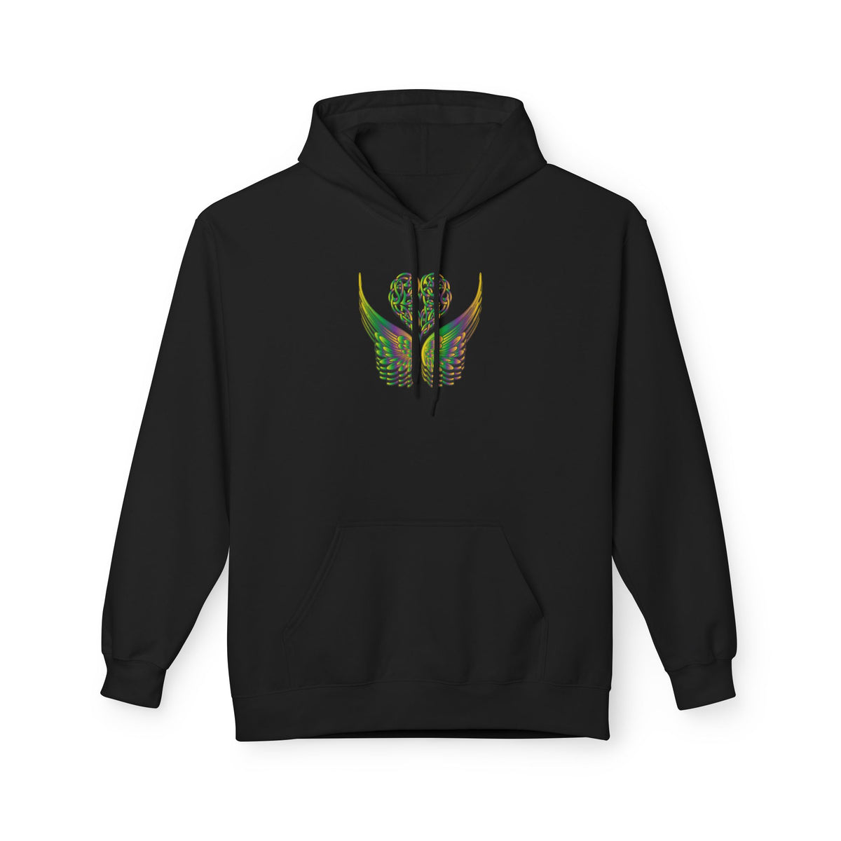 Ethereal Heart & Wings Design - Unisex Softstyle Fleece for All Occasions