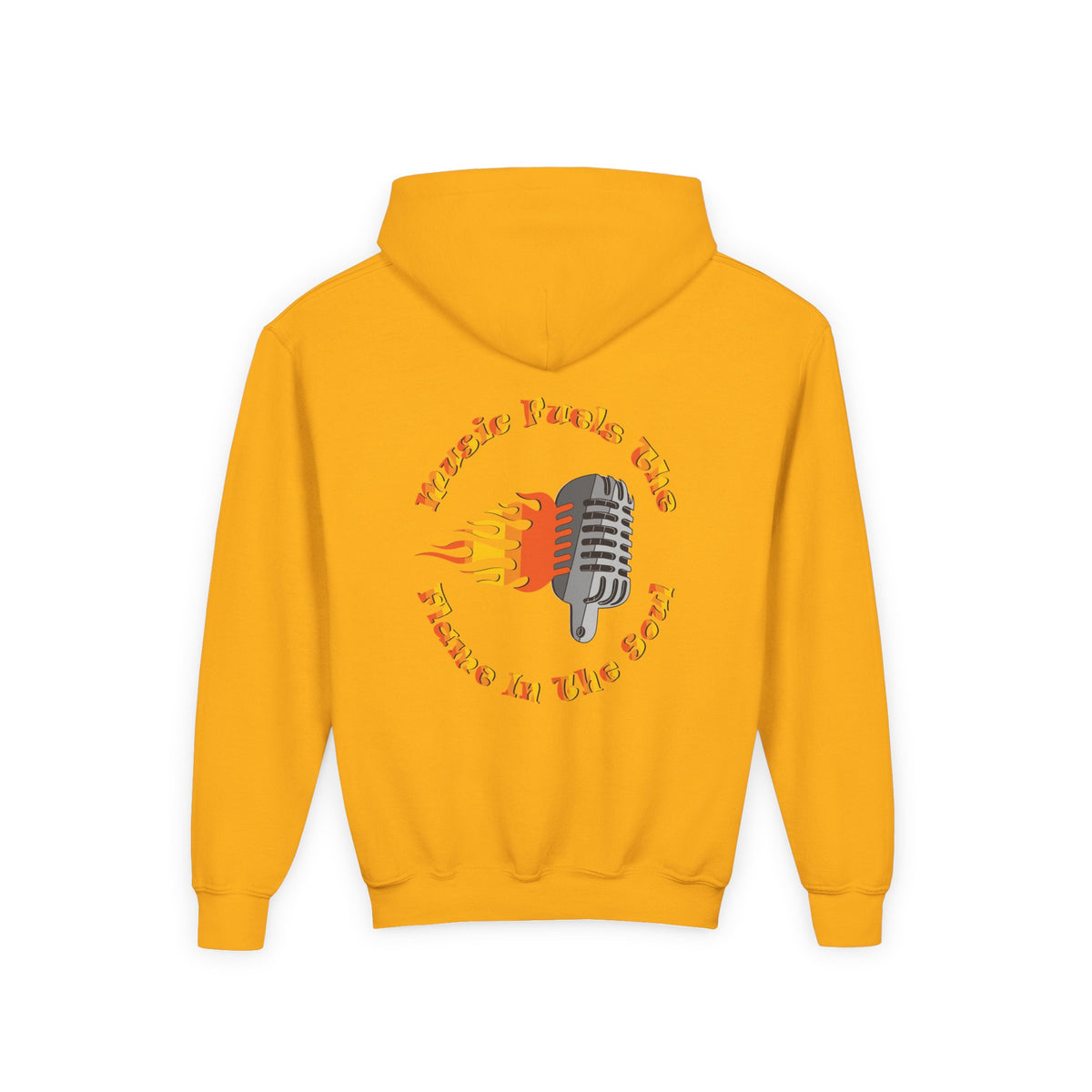 Youth Music-Themed Hoodie - 'Music Fuels The Flame in The Soul'