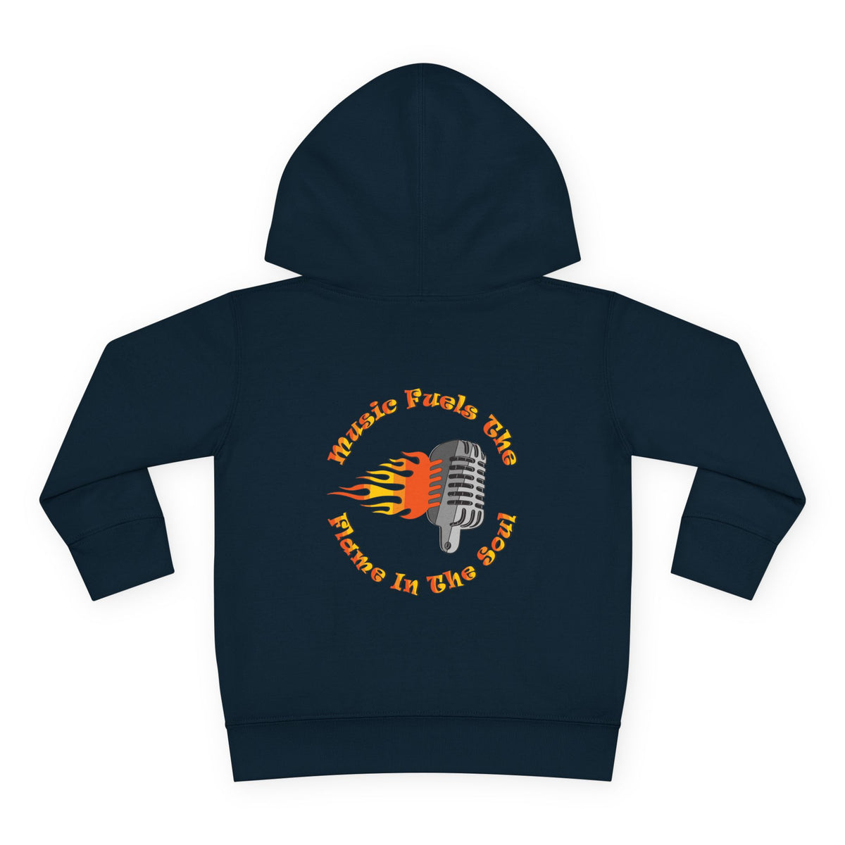Toddler Retro Microphone Flame Graphic Tee Perfect for Young Musicians