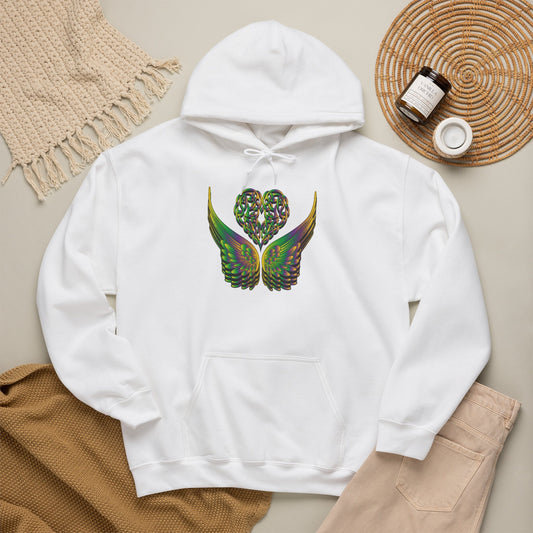 Ethereal Heart and Wings Hoodie - Heavy Blend™