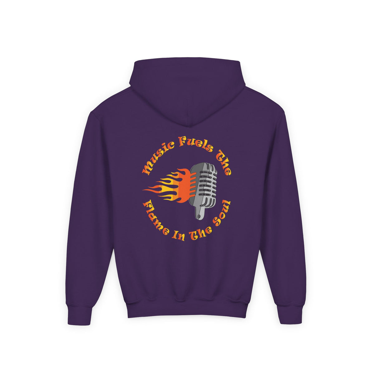 Youth Music-Themed Hoodie - 'Music Fuels The Flame in The Soul'