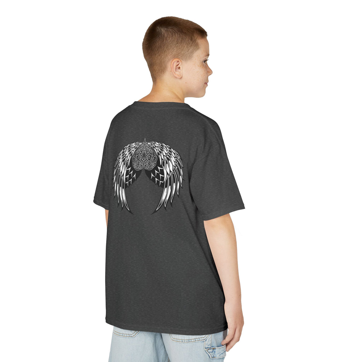 Kids Celtic Heart with Angel Wings Tee