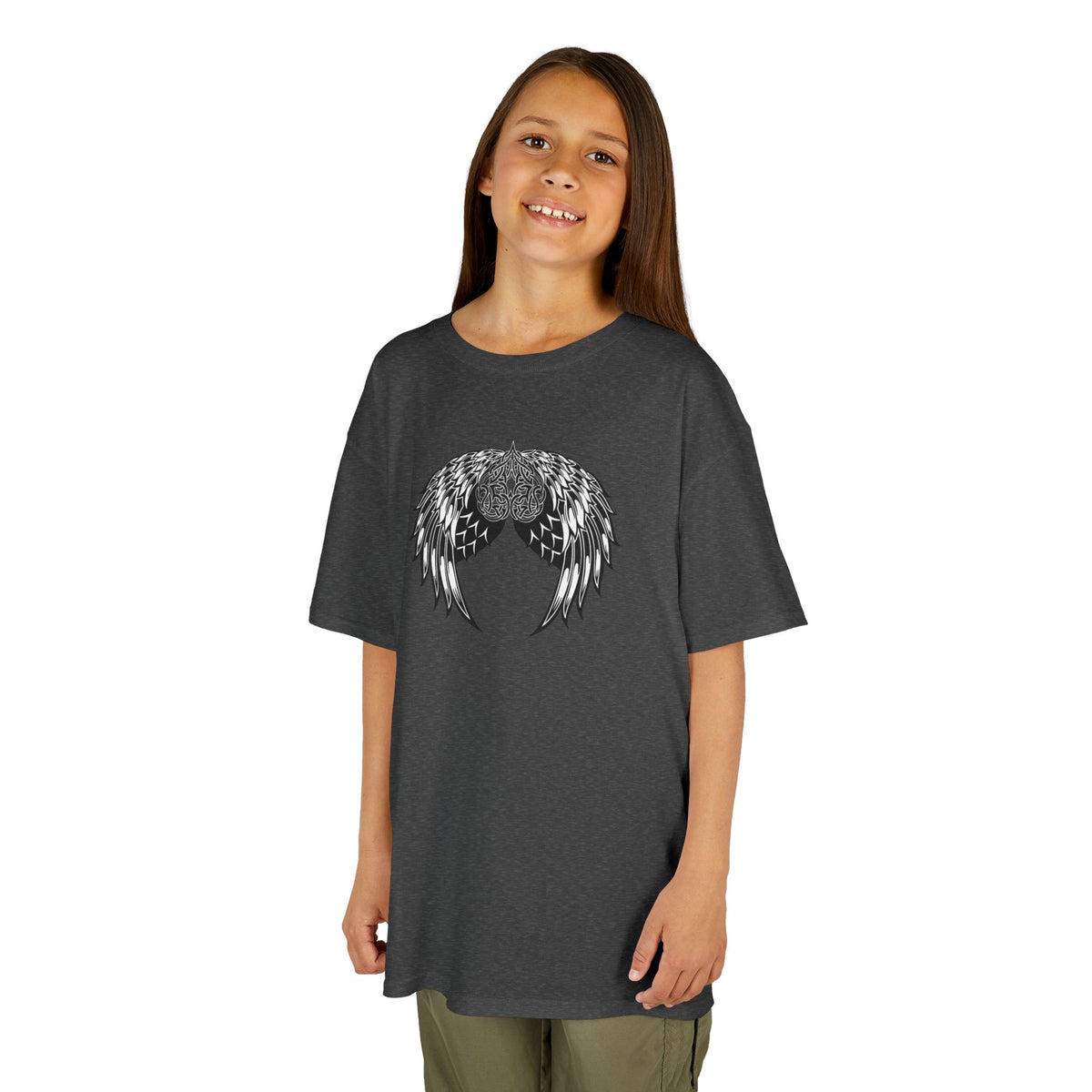 Kids Celtic Heart with Angel Wings Tee