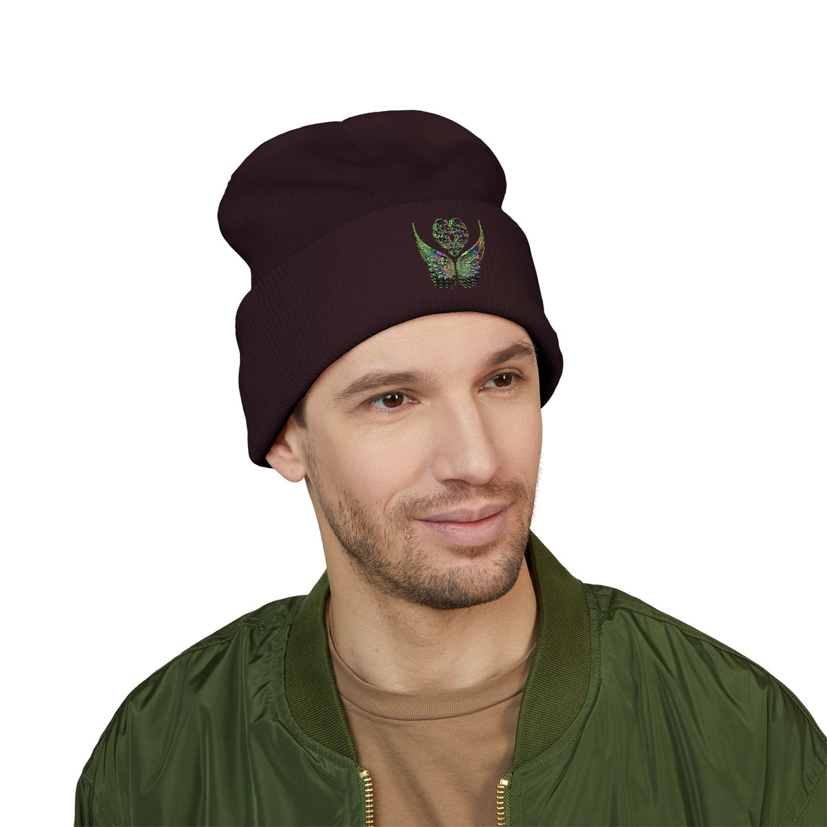 Ethereal Heart and Wings Beanie