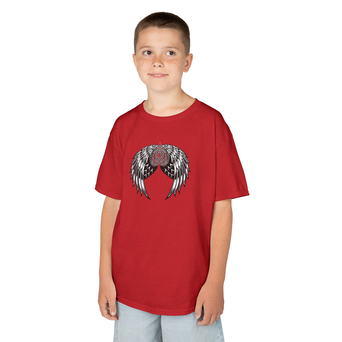 Kids Celtic Heart with Angel Wings Tee