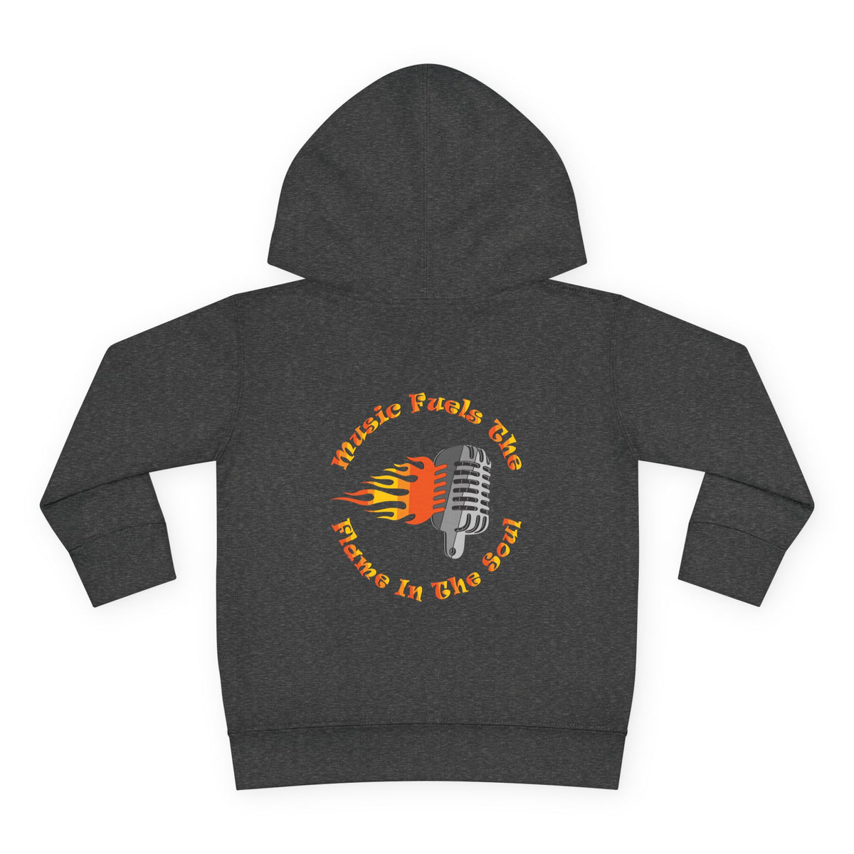 Toddler Retro Microphone Flame Graphic Tee Perfect for Young Musicians
