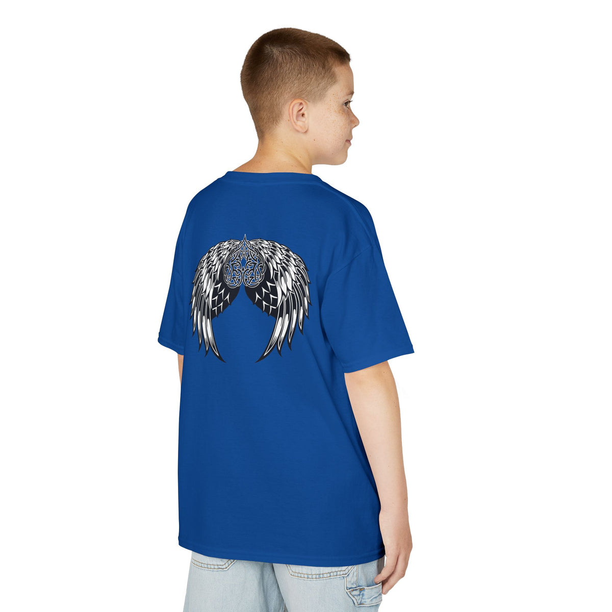 Kids Celtic Heart with Angel Wings Tee