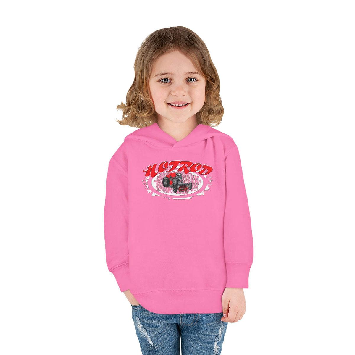 Toddler Retro Hotrod Graphic Hoodie for Young Motorheads