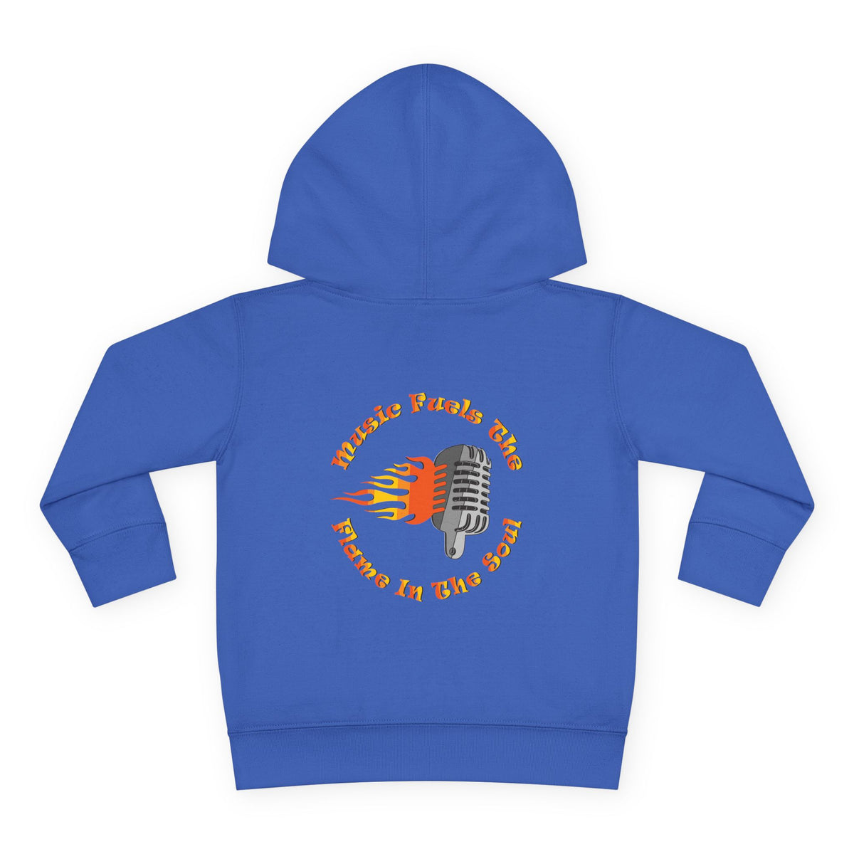 Toddler Retro Microphone Flame Graphic Tee Perfect for Young Musicians