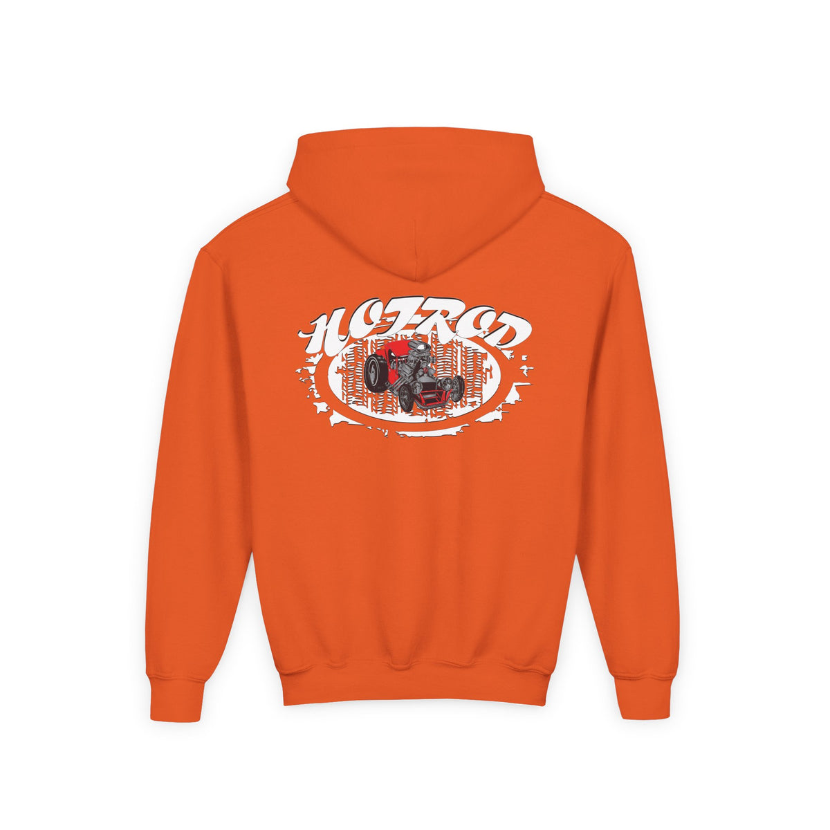Youth Heavy Blend Hooded Sweatshirt - Hot Rod Graphic Sweatshirt for Car Lovers