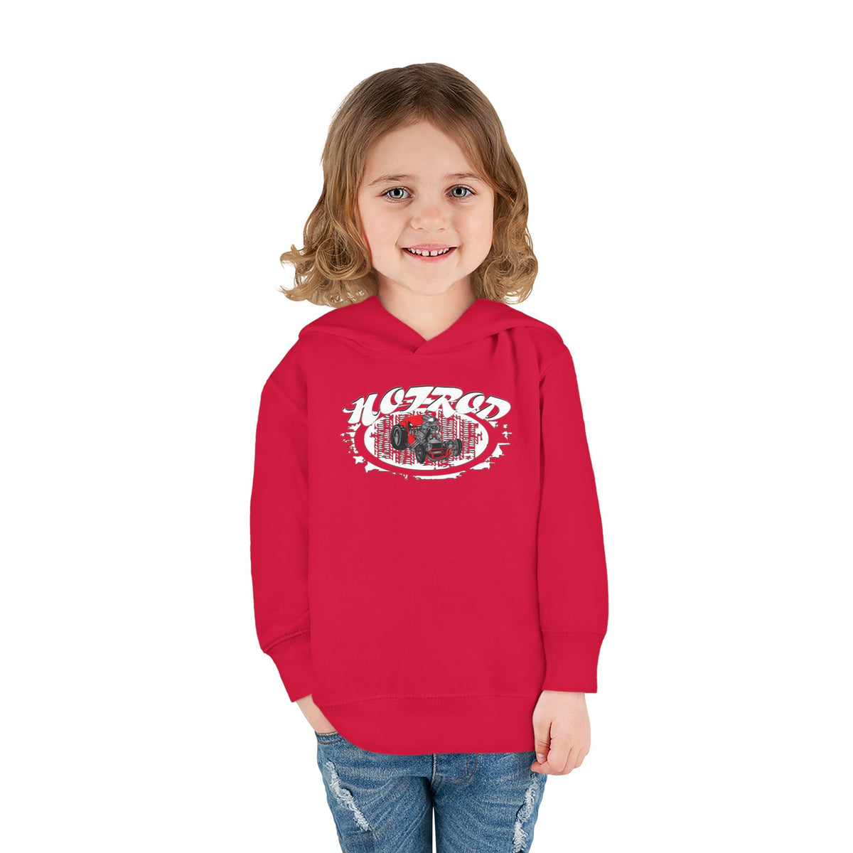 Toddler Retro Hotrod Graphic Hoodie for Young Motorheads