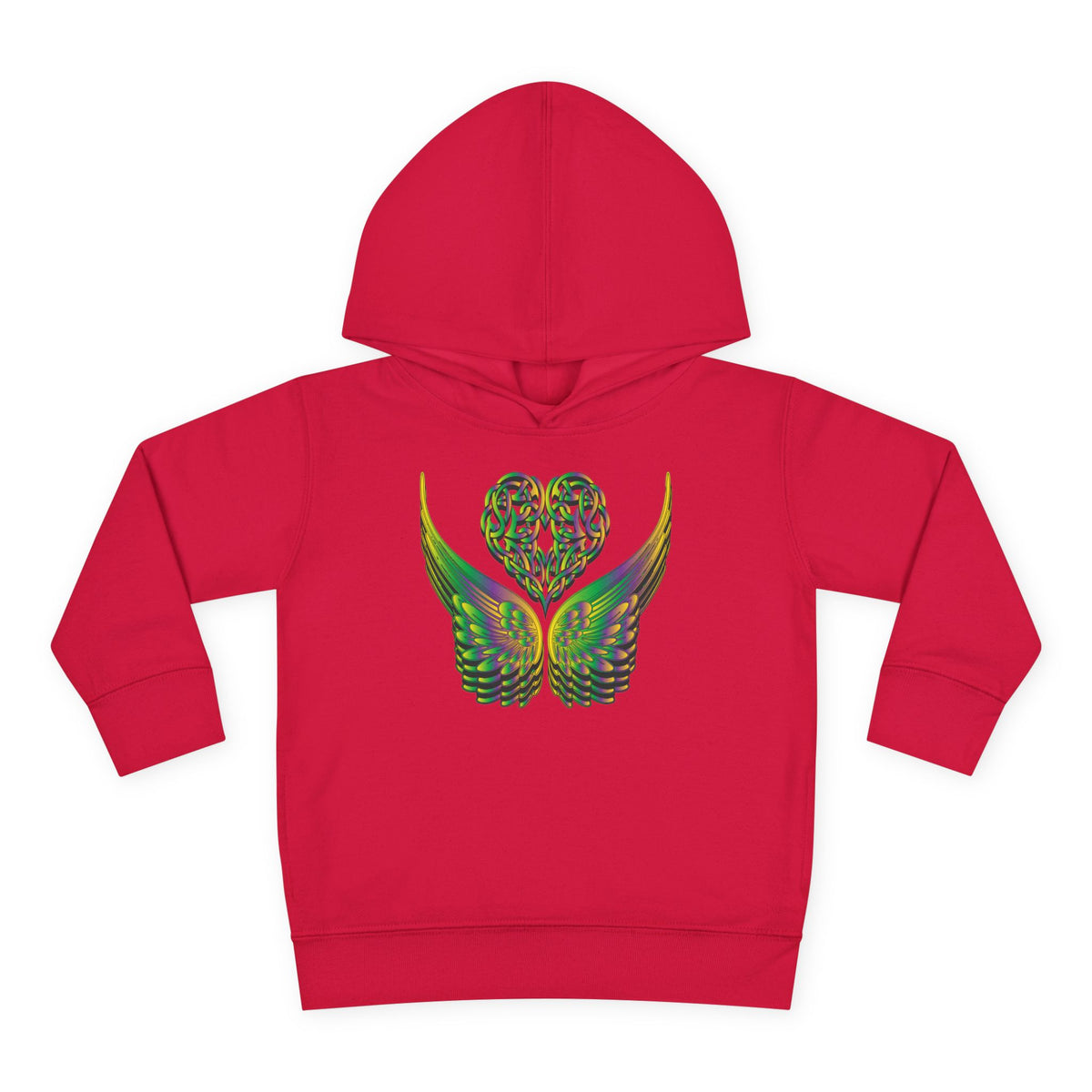 Toddler Celtic Heart with Angel Wings Hoodie