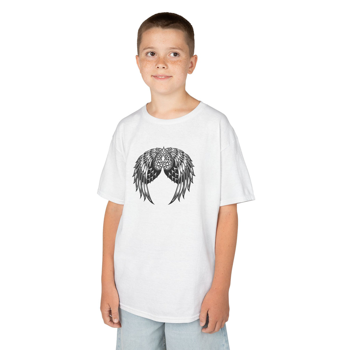 Kids Celtic Heart with Angel Wings Tee