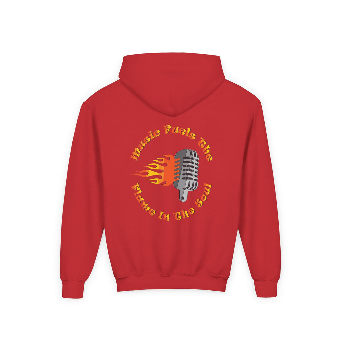 Youth Music-Themed Hoodie - 'Music Fuels The Flame in The Soul'