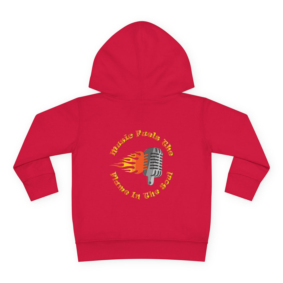 Toddler Retro Microphone Flame Graphic Tee Perfect for Young Musicians