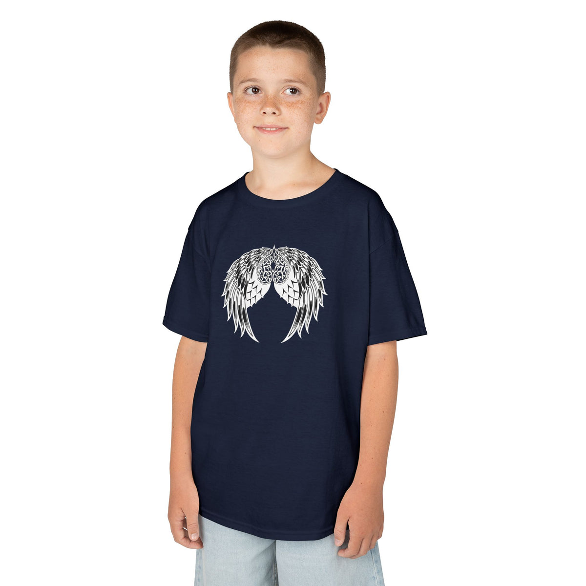 Kids Celtic Heart with Angel Wings Tee