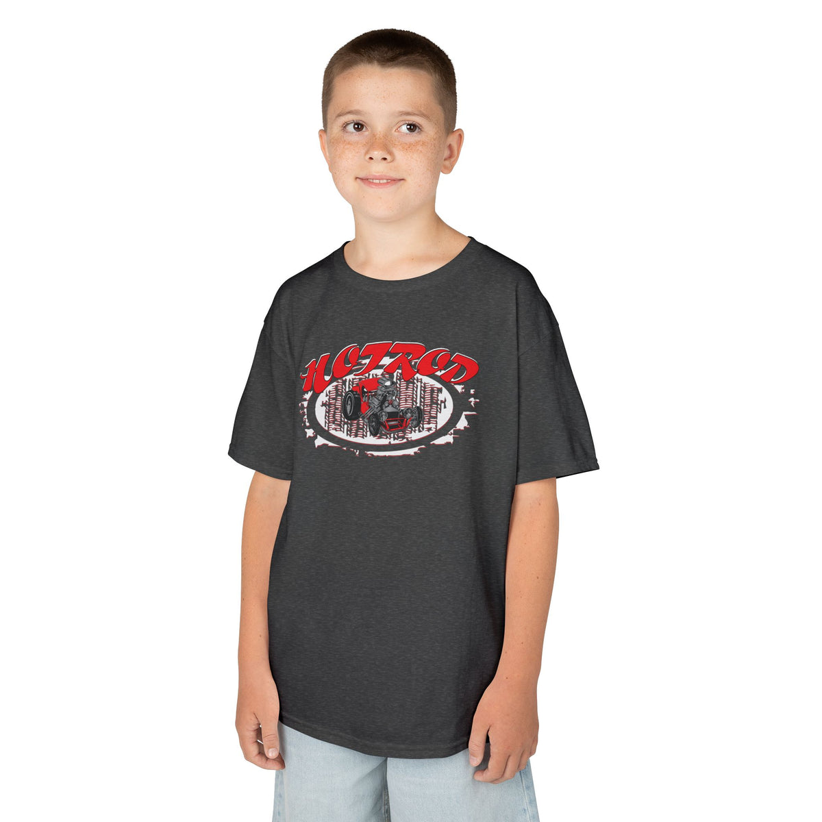 Kids Retro Hotrod Graphic Tee for Young Motorheads