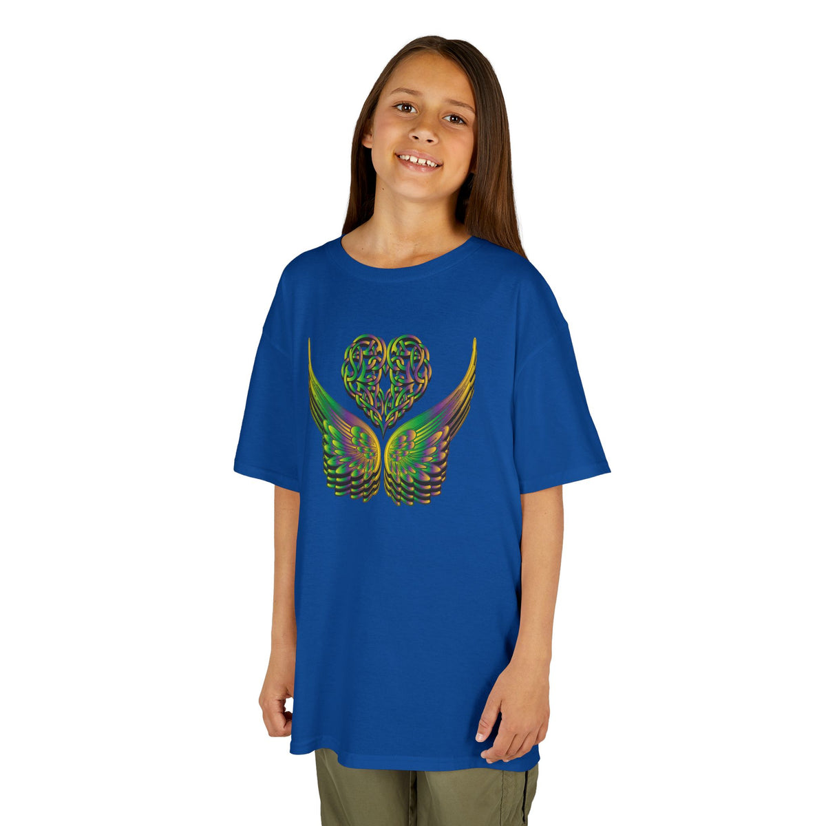 Kids Ethereal Heart and Wings Tee Perfect for Nature Lovers