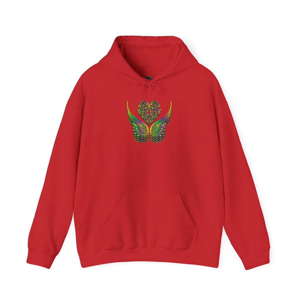 Ethereal Heart and Wings Hoodie for Nature Lovers - Heavy Blend™
