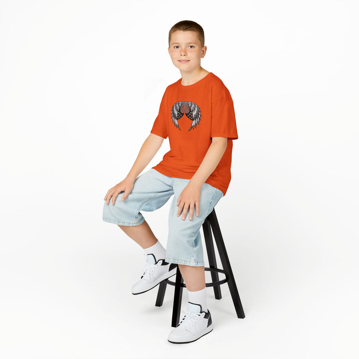 Kids Celtic Heart with Angel Wings Tee