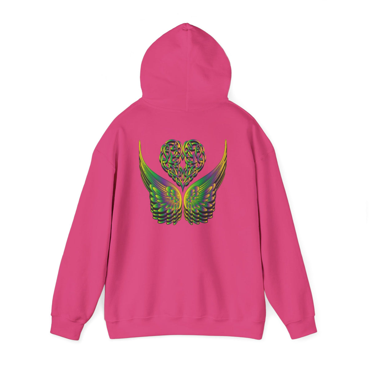 Ethereal Heart and Wings Hoodie for Nature Lovers - Heavy Blend™