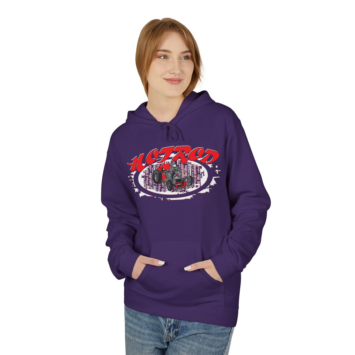 Retro Hotrod Graphic Hooded Sweatshirt