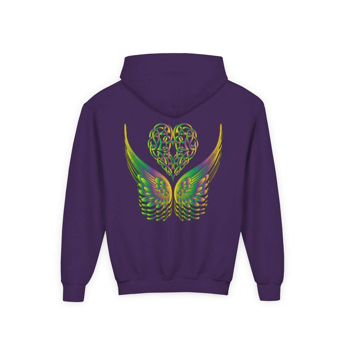 Youth Ethereal Heart and Wings Hoodie - Perfect for Nature Lovers