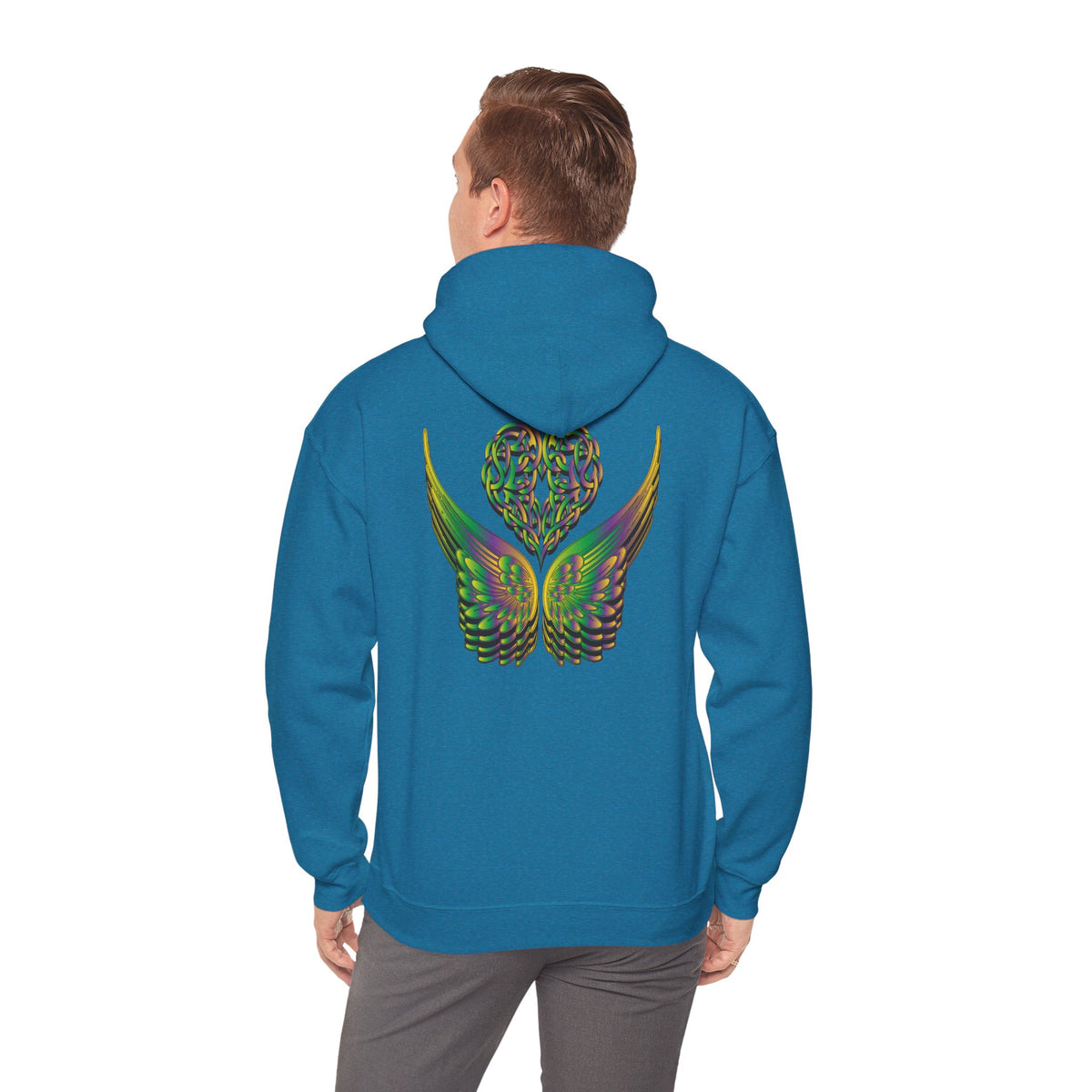 Ethereal Heart and Wings Hoodie - Heavy Blend™