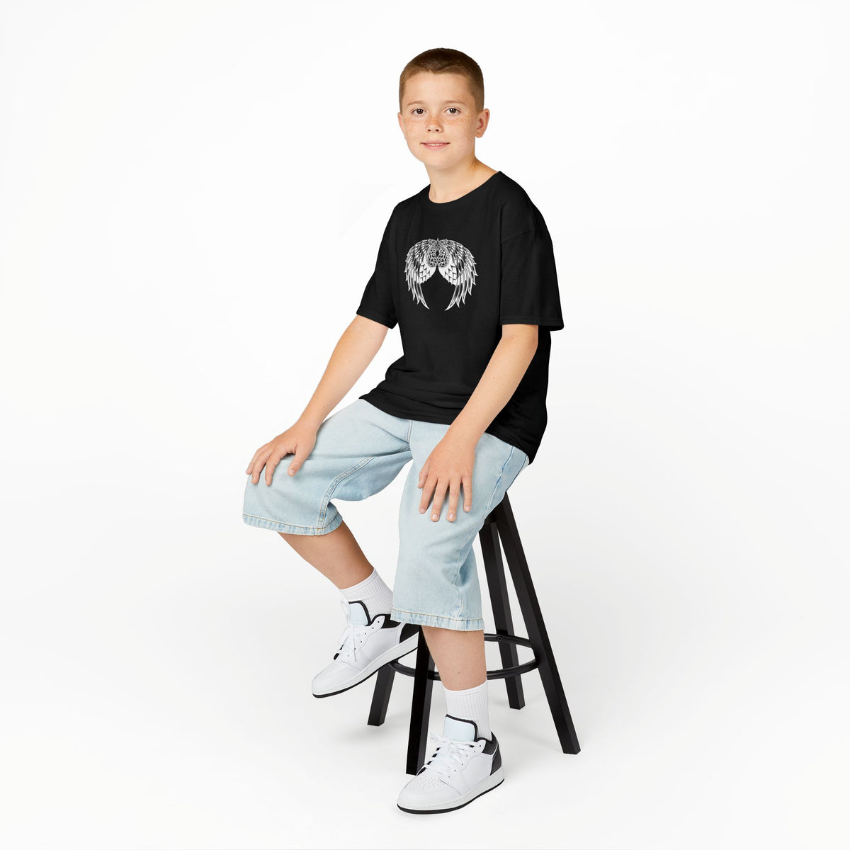 Kids Celtic Heart with Angel Wings Tee